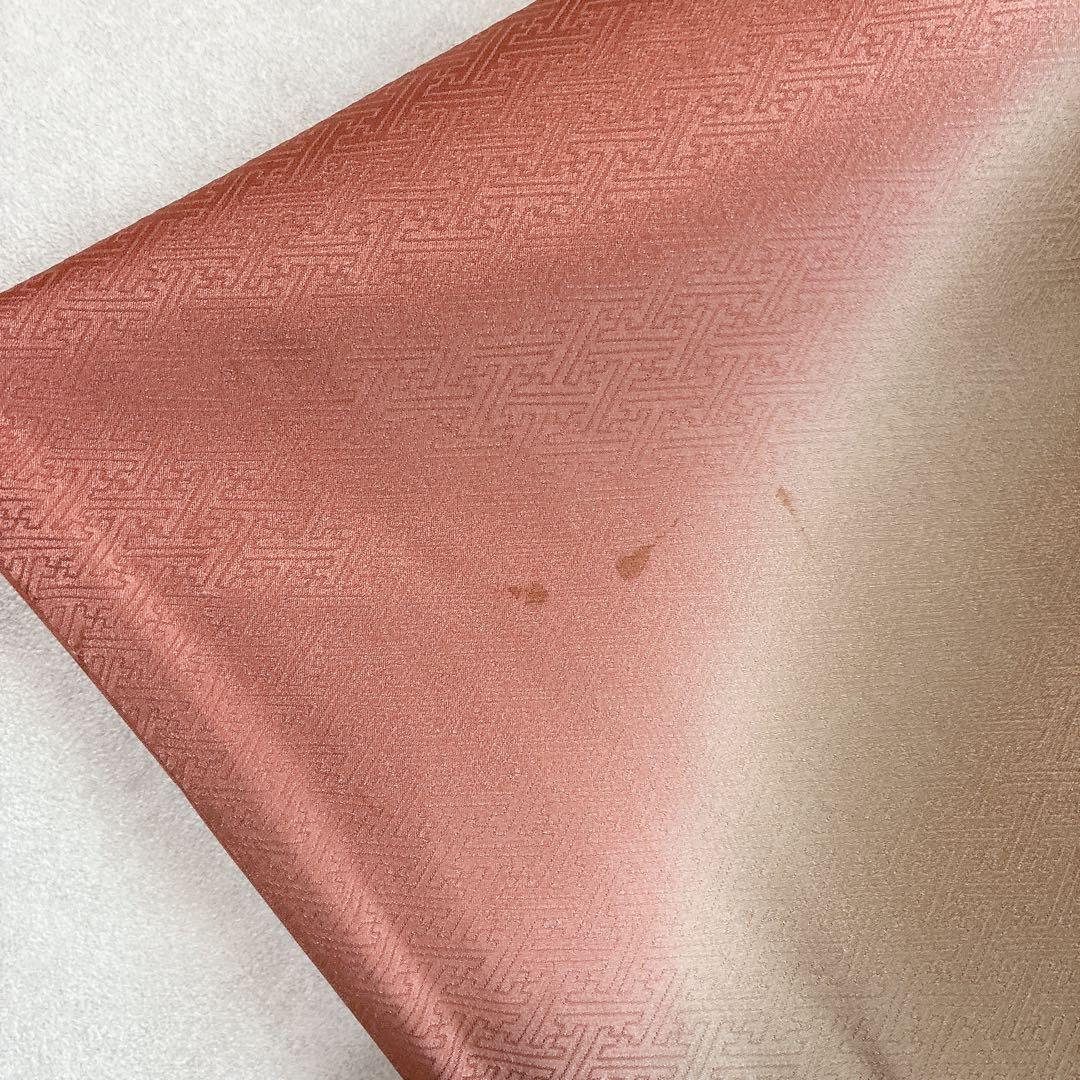 訪問着　フルセット　着物　トールサイズ　正絹　くすみ優花　綸子　J5