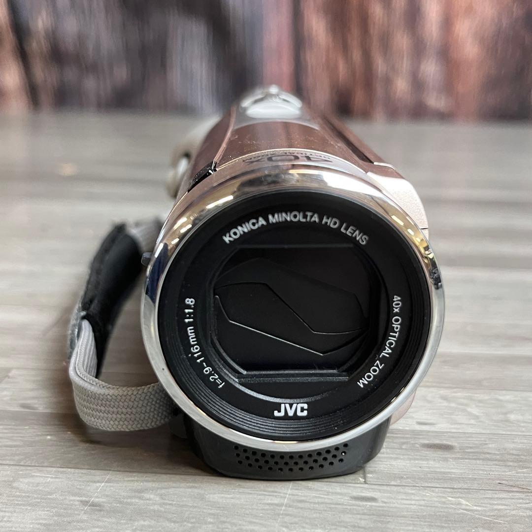 JVC Everio ビデオカメラ GZ-E600-N 本体 ピンク 説明書付