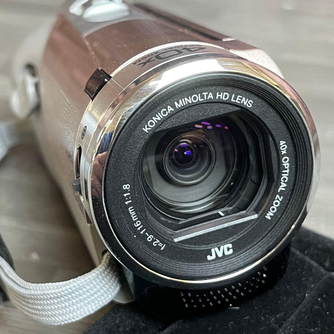 JVC Everio ビデオカメラ GZ-E600-N 本体 ピンク 説明書付