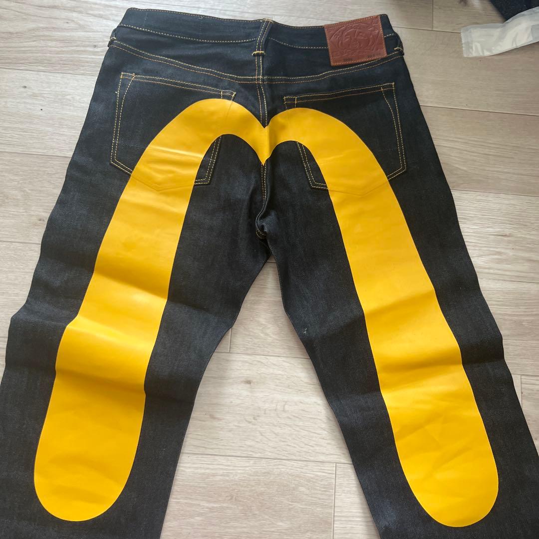 (30×34) Evisu 大黒ジーンズ 黄色 yellow #2000