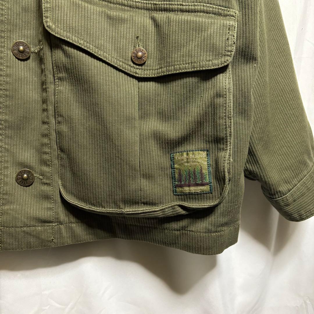 値下げ「希少」ティンバー ハンティングジャケット　襟レザー　90s 古着