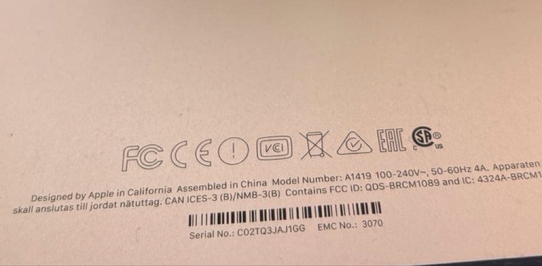 Macデスクトップ Apple iMac 27inch & Apple Magic Keyboard