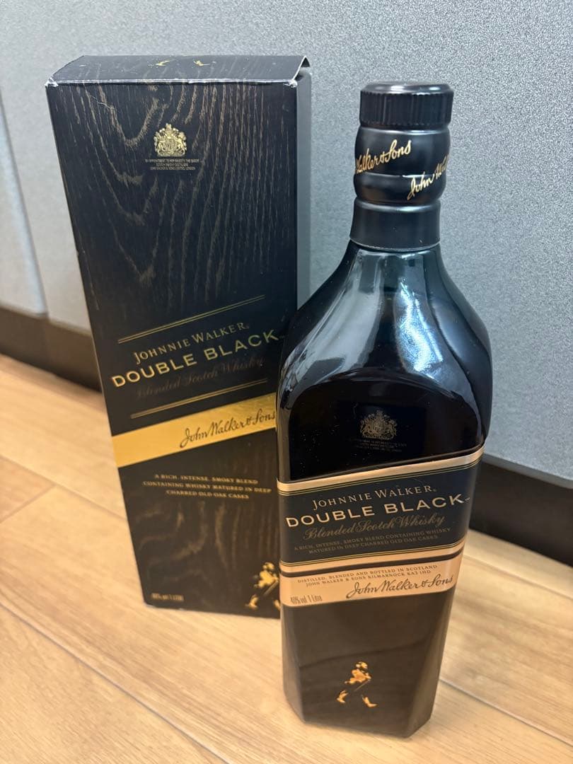未開栓⭐️ JOHNNIE WALKER 2本セット　1リットル　ブルー　ブラック
