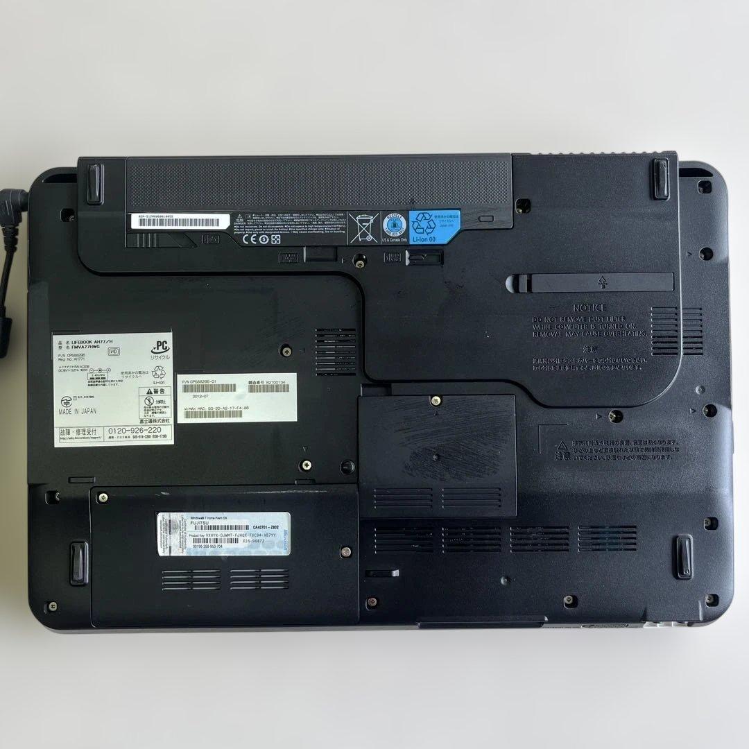 ☆格安美品☆WindowsXP☆富士通15.6インチ大画面第3世代i7ノートPC