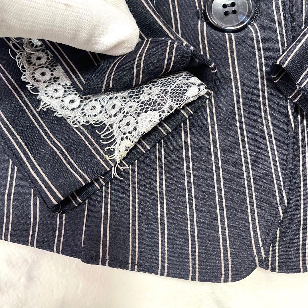 希少✨レジィーナロマンティコ 限定品 スカートスーツ セットアップ レース 濃紺