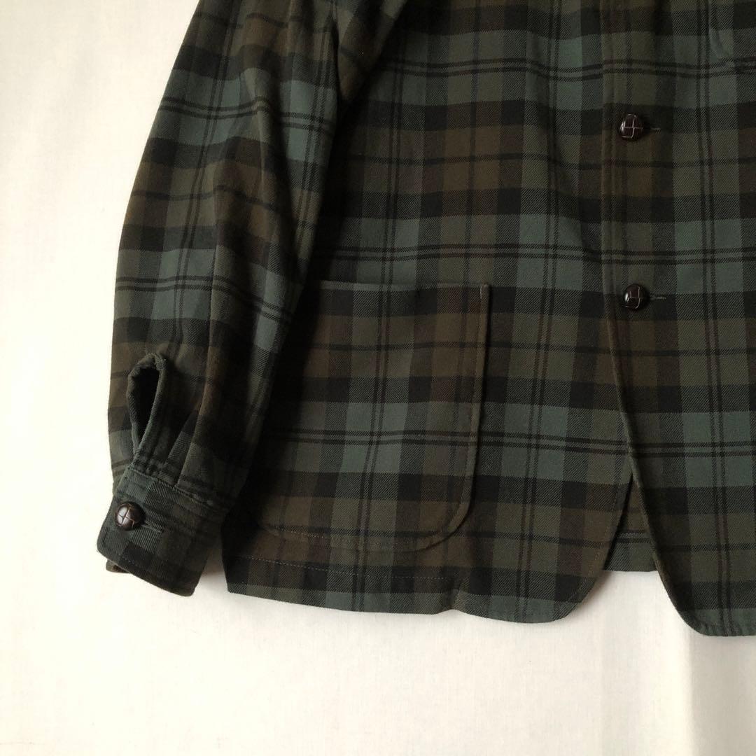 未使用【春物】BEAMS+ ビームスプラス チェック カバーオール ジャケット