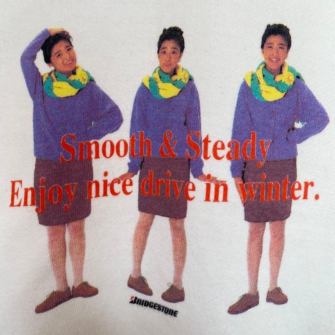 レア♡90s ブリヂストン 菊池桃子 スウェット 企業物 BRIDGESTONE