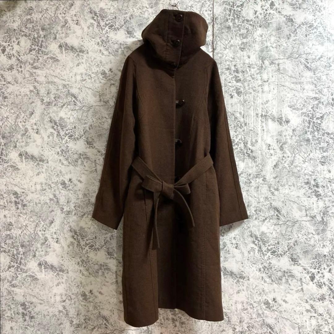 DECOSTER ヤク　ウールコート【9】ダークブラウン　高級　肌触り良い