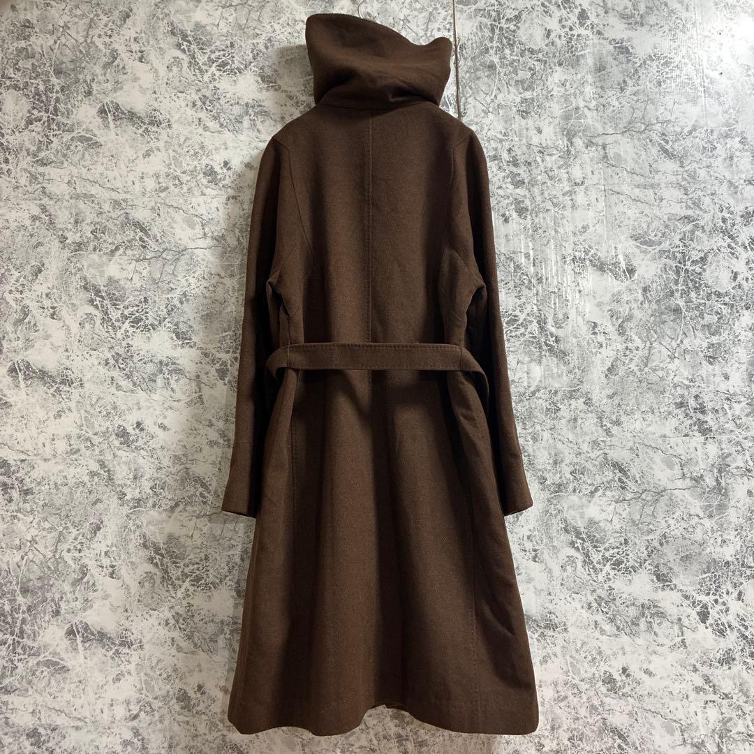 DECOSTER ヤク　ウールコート【9】ダークブラウン　高級　肌触り良い