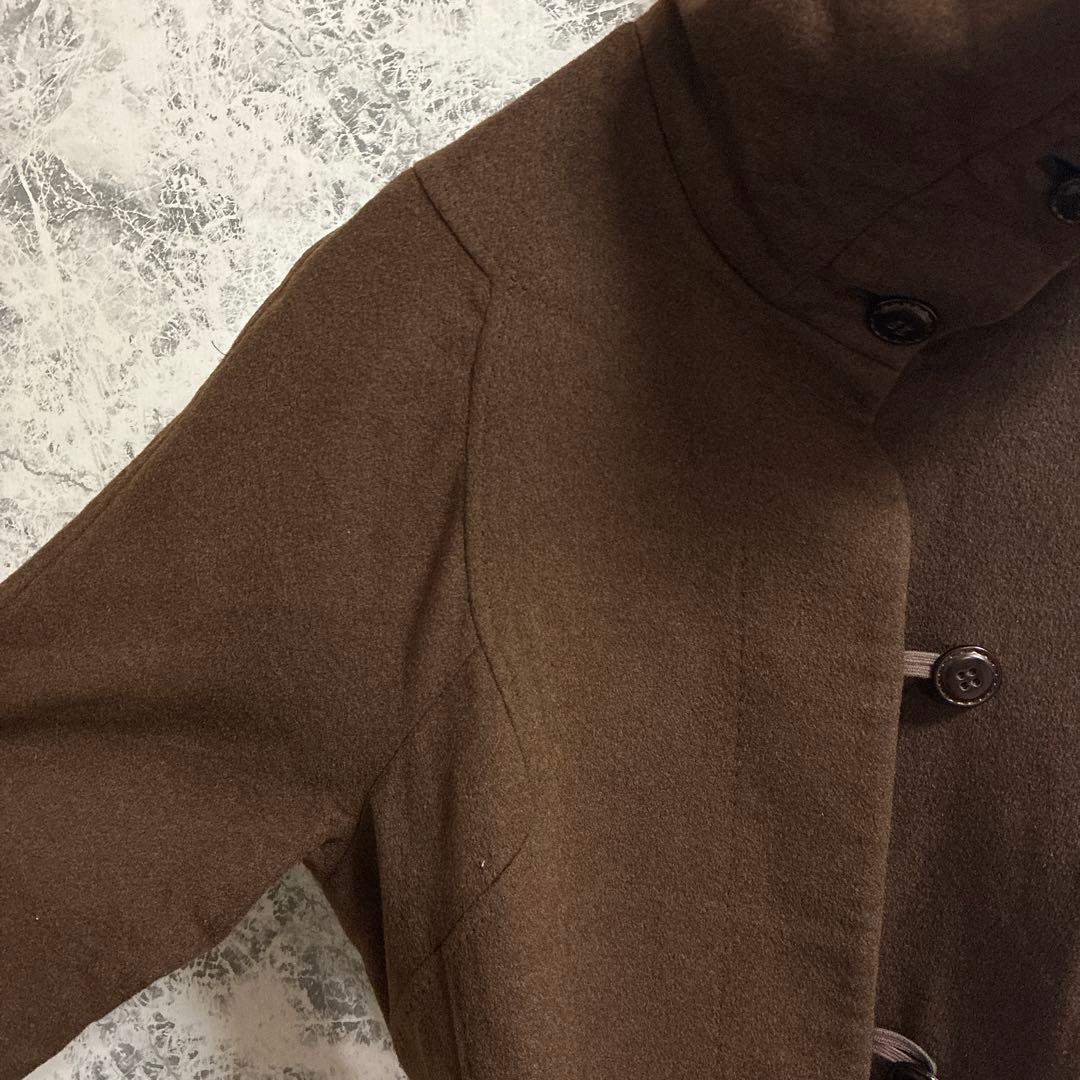 DECOSTER ヤク　ウールコート【9】ダークブラウン　高級　肌触り良い