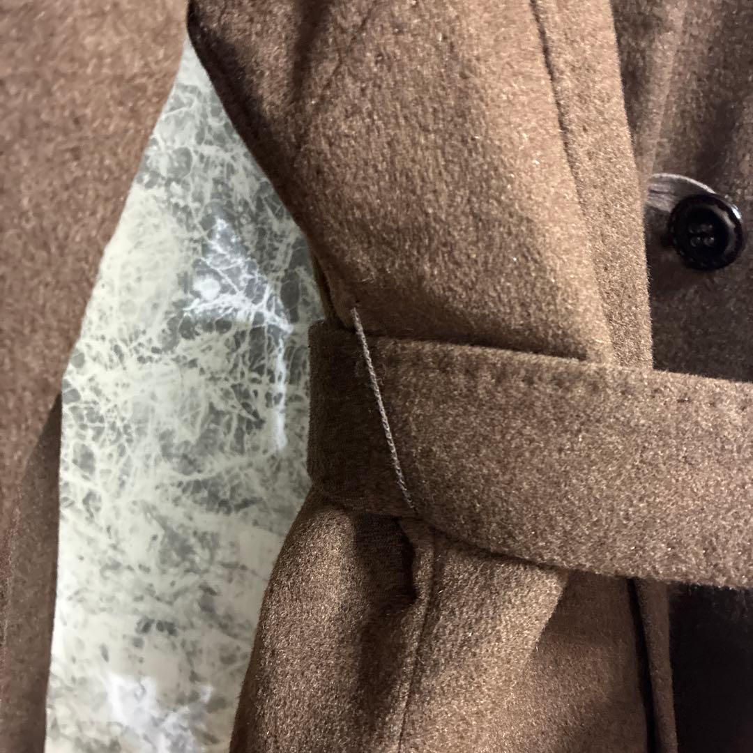 DECOSTER ヤク　ウールコート【9】ダークブラウン　高級　肌触り良い