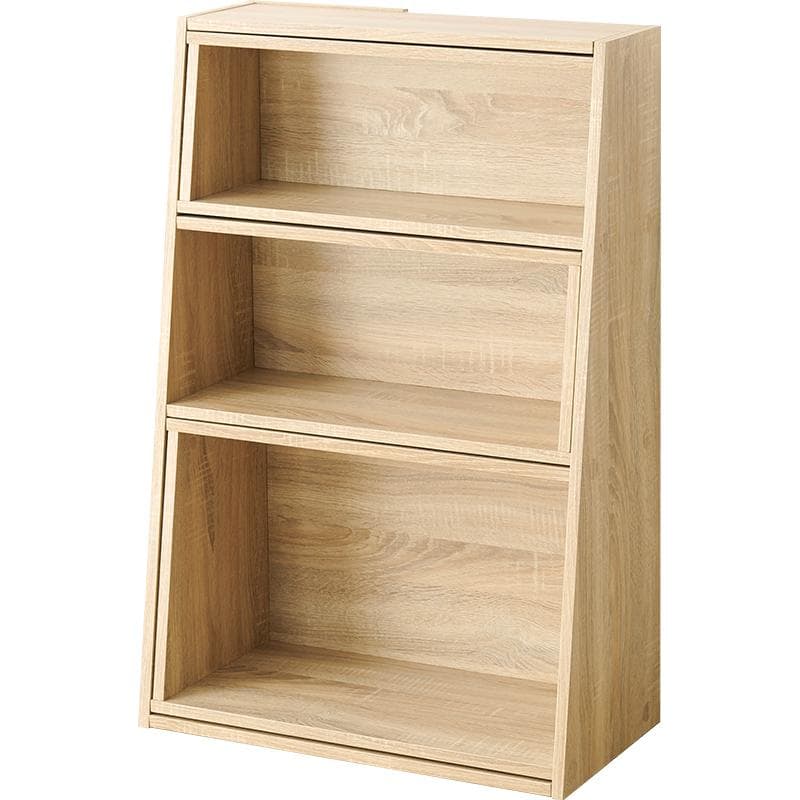 送料無料【新品】伸縮・角度調整可能！変形自在のおしゃれな木目調オープンラック