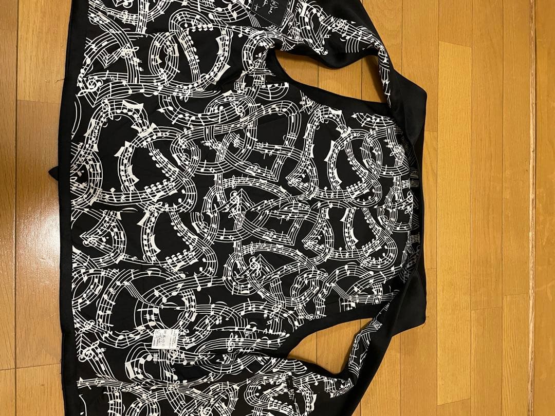 NUMBER (N)INE ナンバーナイン 音符柄 ベスト ジレ 黒　M