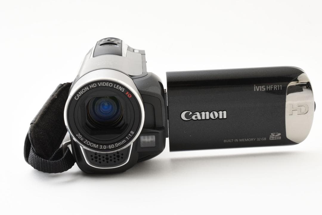 【美品】Canon HDビデオカメラ　ivis HF R11　ブラック