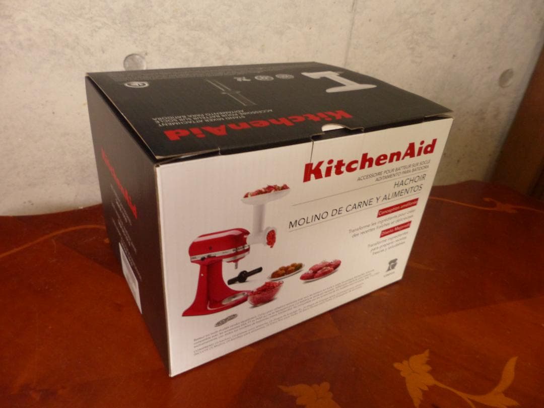 キッチンエイドスタンドミキサー　9KSM160FGWH　フードグラインダーセット