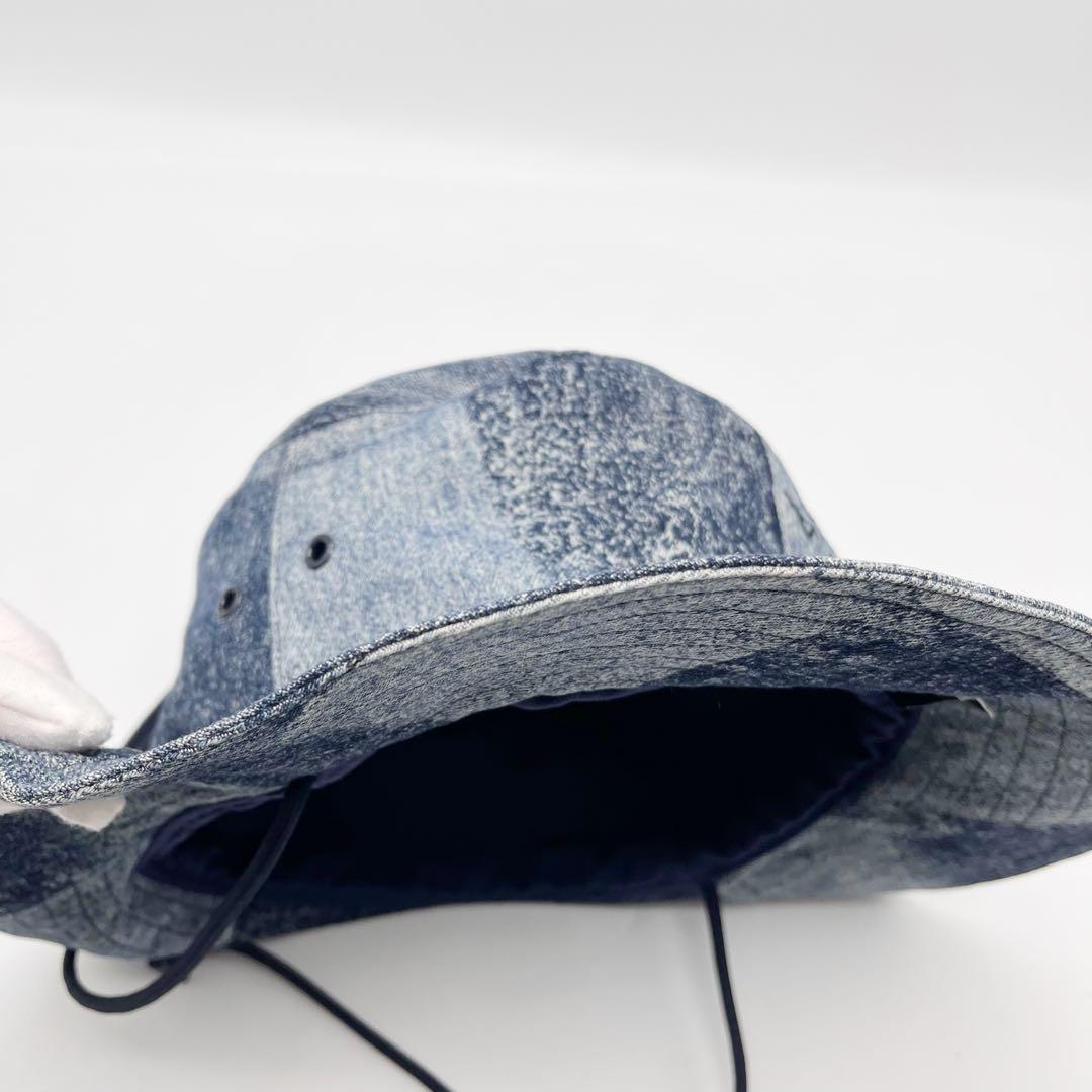 ルイヴィトン　ハット シャポー　スケーター　ダミエ ソルト　ブルー デニム　60