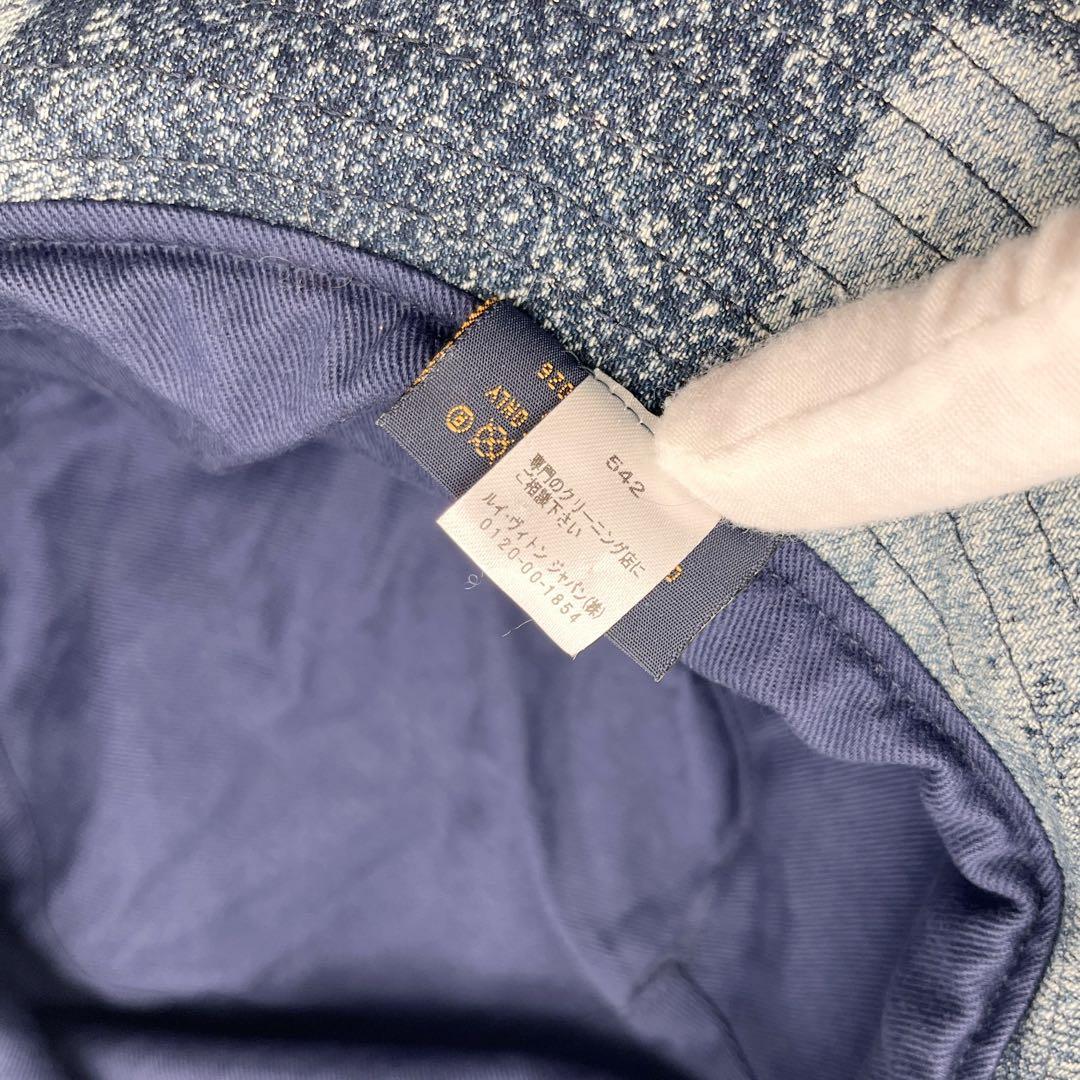 ルイヴィトン　ハット シャポー　スケーター　ダミエ ソルト　ブルー デニム　60