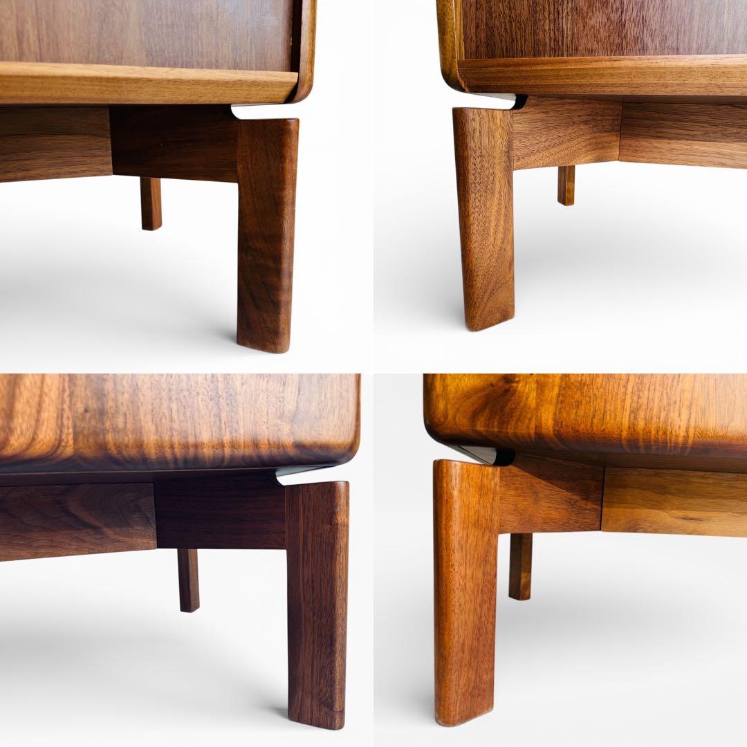 【美品】 大川家具 リビングボード サイドボード ウォールナット 北欧 ミモザ