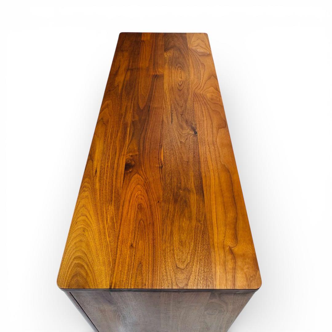 【美品】 大川家具 リビングボード サイドボード ウォールナット 北欧 ミモザ