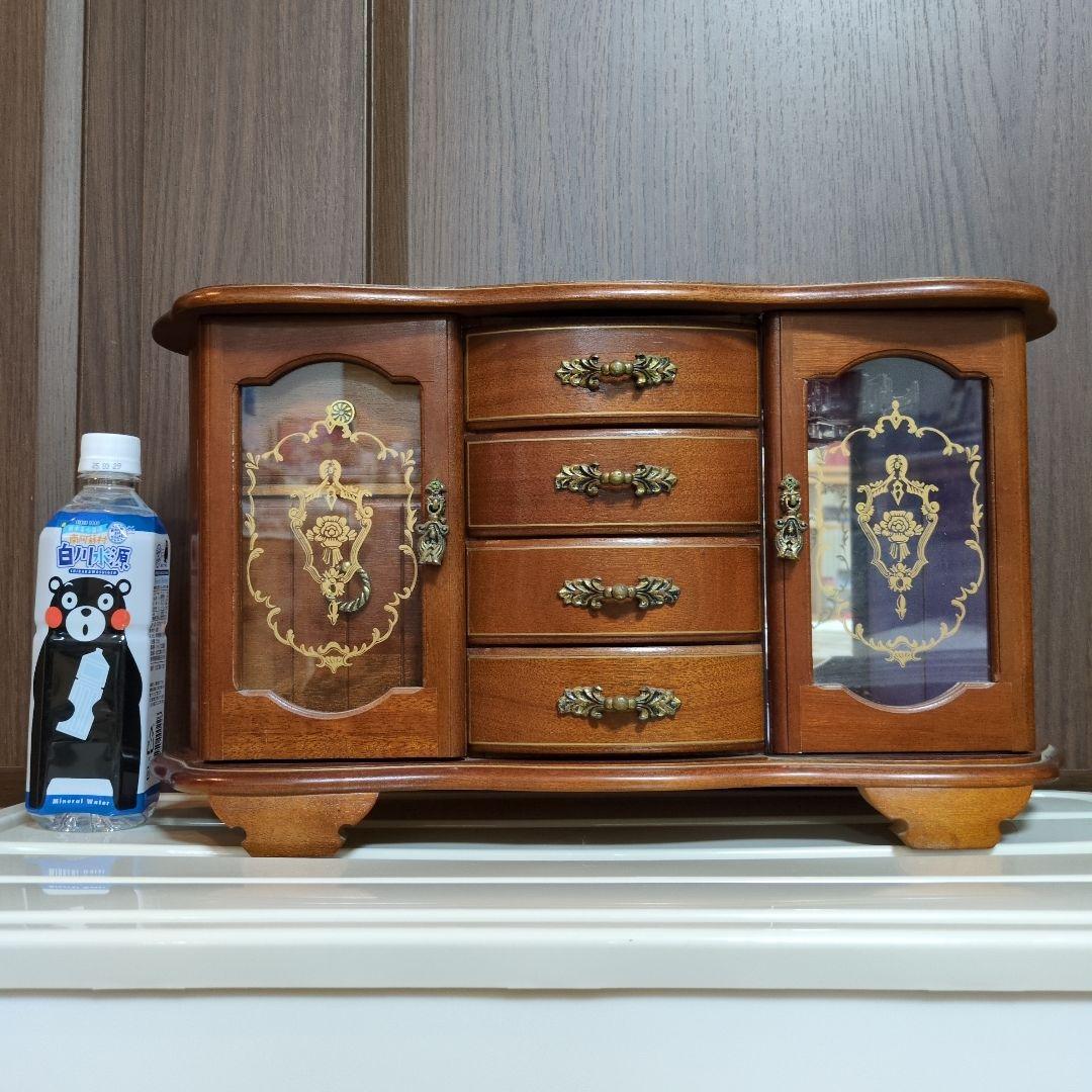 オルゴール　ジュエリーボックス　レトロ　アンティーク　大きめ