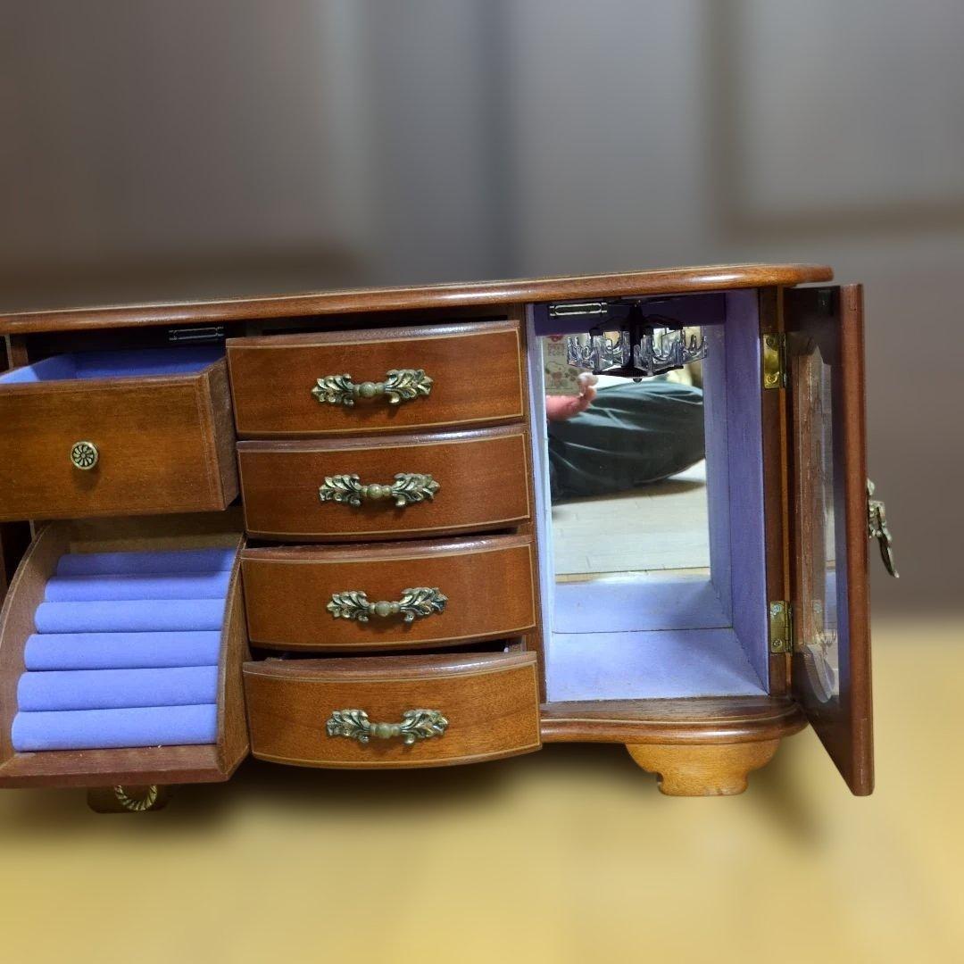 オルゴール　ジュエリーボックス　レトロ　アンティーク　大きめ