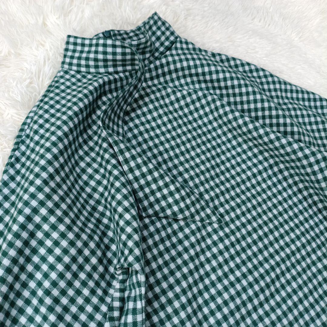 美品✨SHE Tokyo　カシミヤ混　ボリュームスリーブ ボウタイブラウス