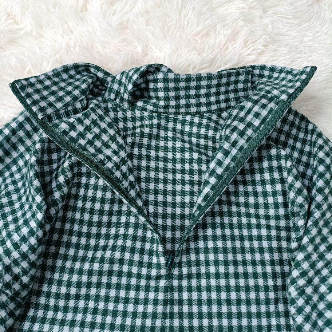 美品✨SHE Tokyo　カシミヤ混　ボリュームスリーブ ボウタイブラウス