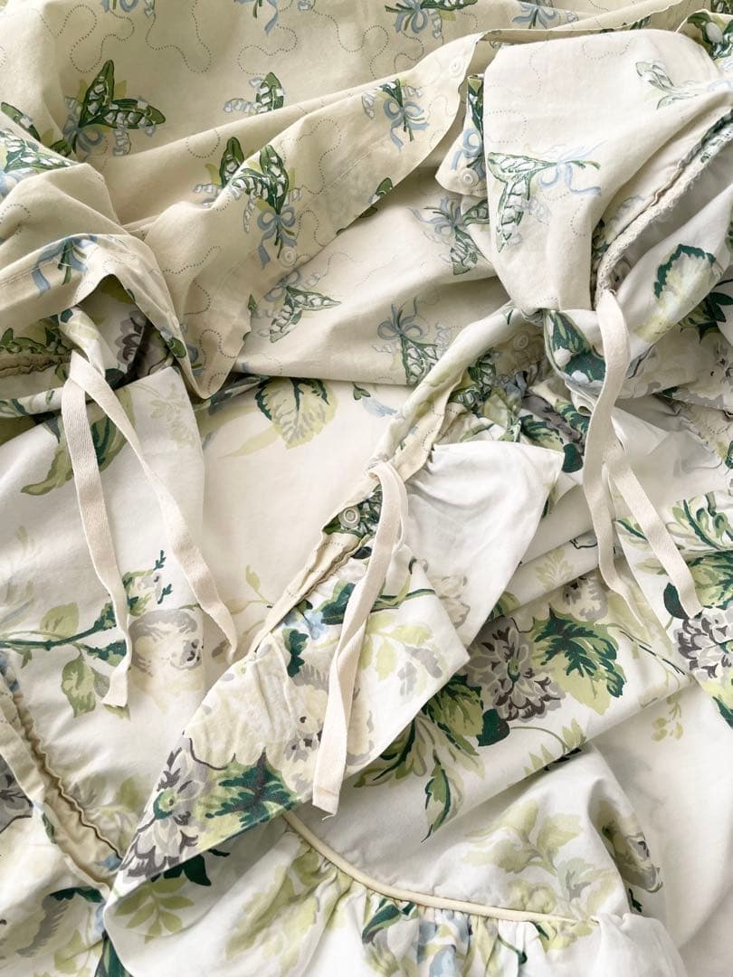 ローラアシュレイ デュべカバー ダブル 英国製 USED