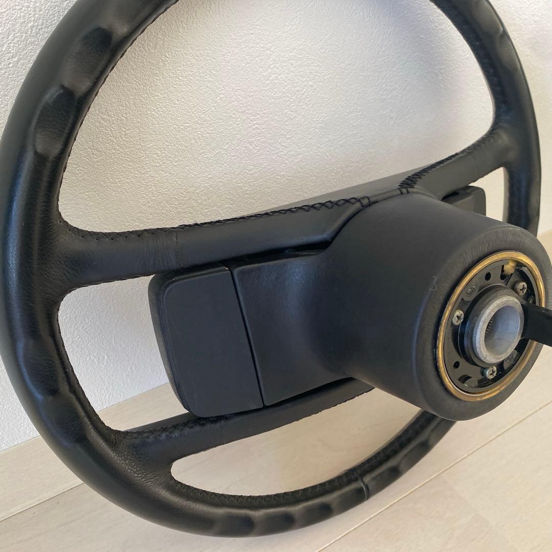 超美品★ポルシェ 91年　964 純正ステアリング黒
