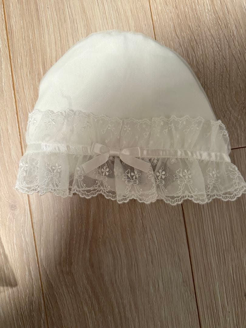 ファミリア ベビードレス 帽子付き　50cm