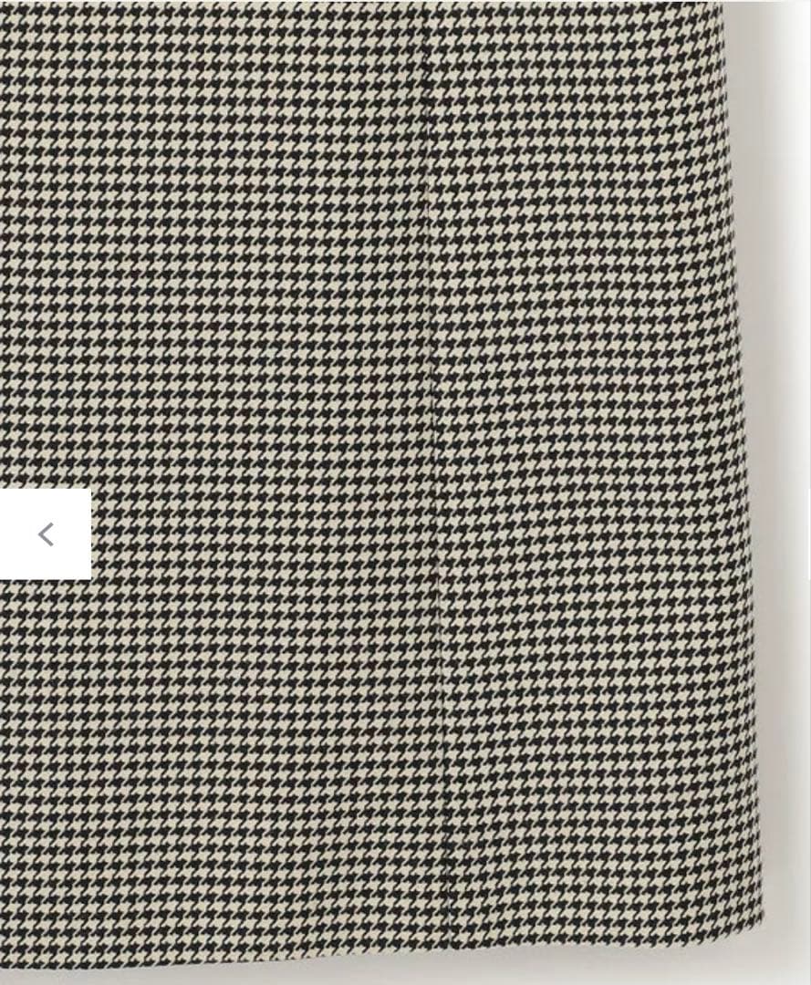 【美品】23区 ガンクラブチェック ロング ジレ モノトーンチェック38