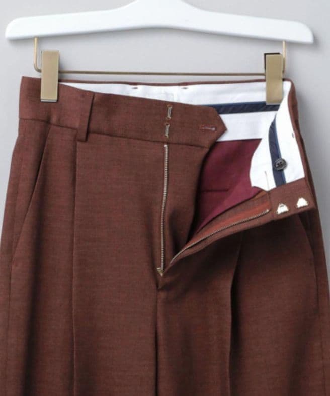 6 ROKU TUCK PANTS/パンツ　36 ブラウン
