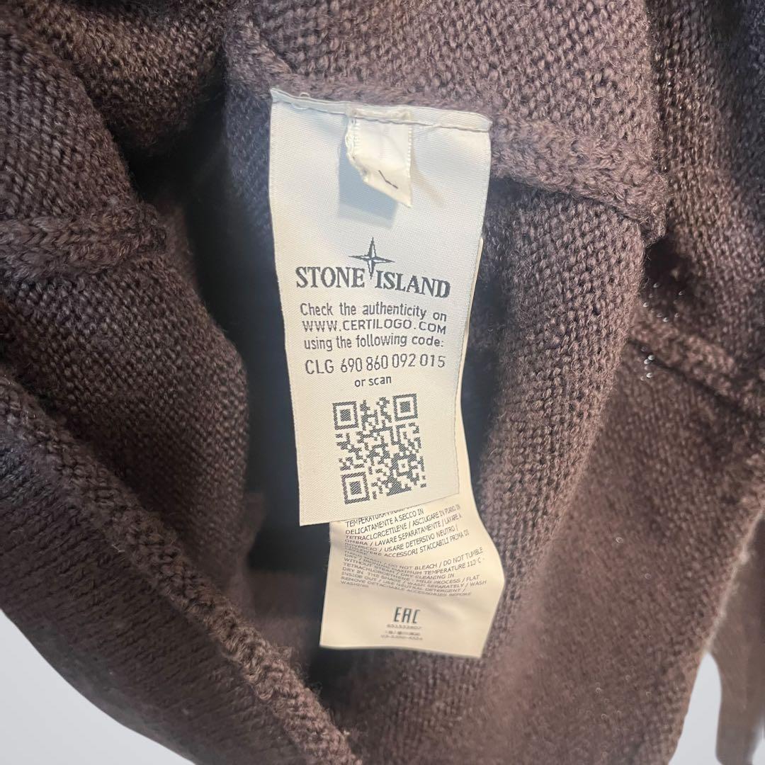 【大人気】STONE  タートルネックニット L パープル