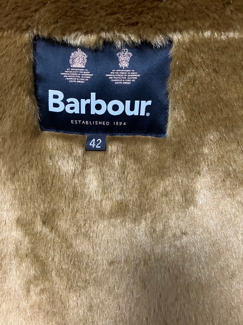 Barbour ファーライナー　MLI0004 ブラウン42