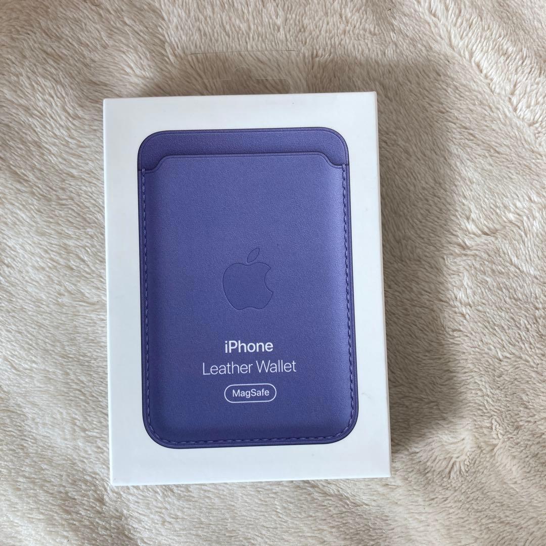 アップル純正　magsafe対応iphone レザーウォレット