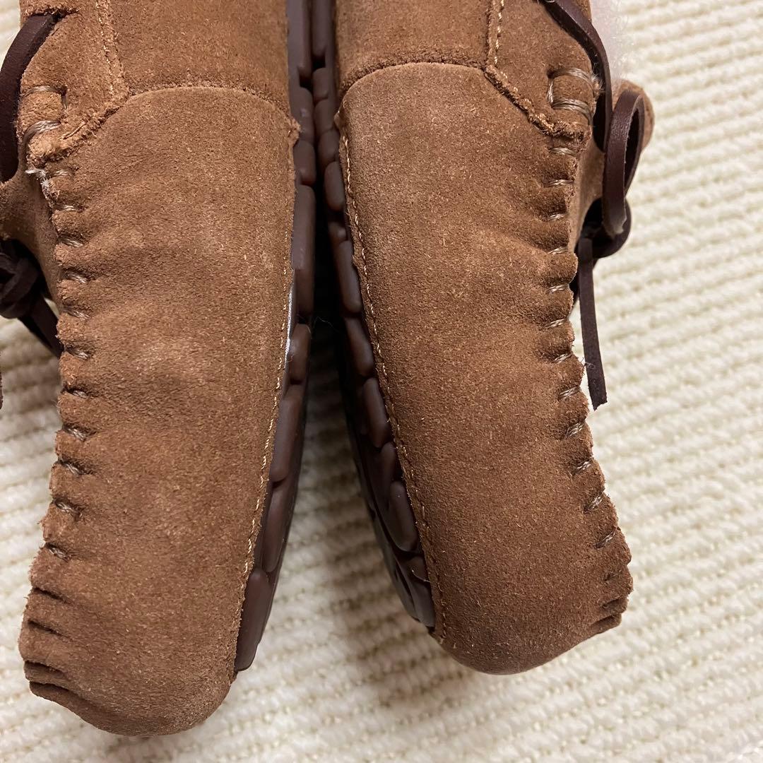 【美品】UGG DAKOTA モカシン 23cm チェスナット ふわふわボア