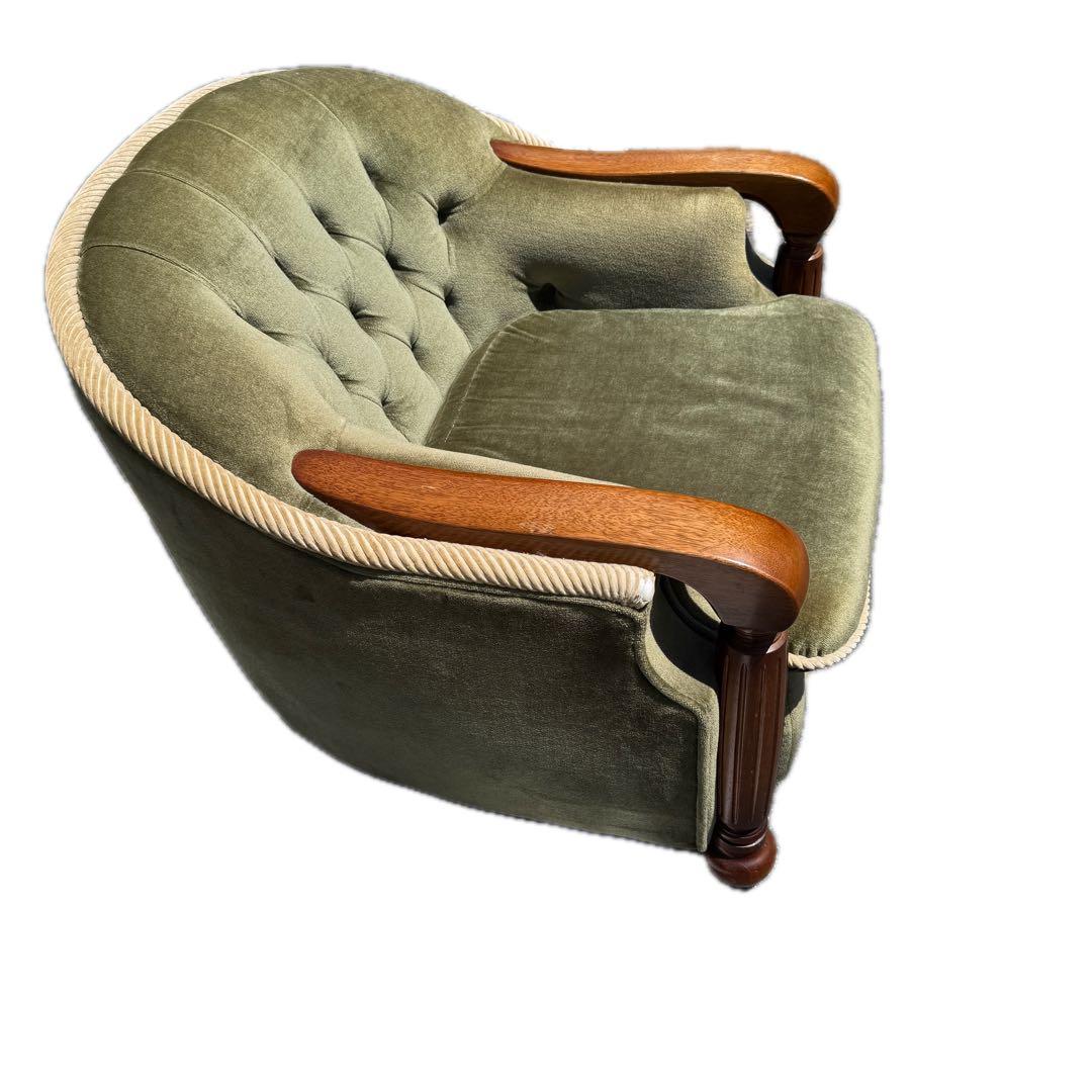 「美品」　高級品　送料込み　ナガノインテリア工業　1人がけソファ