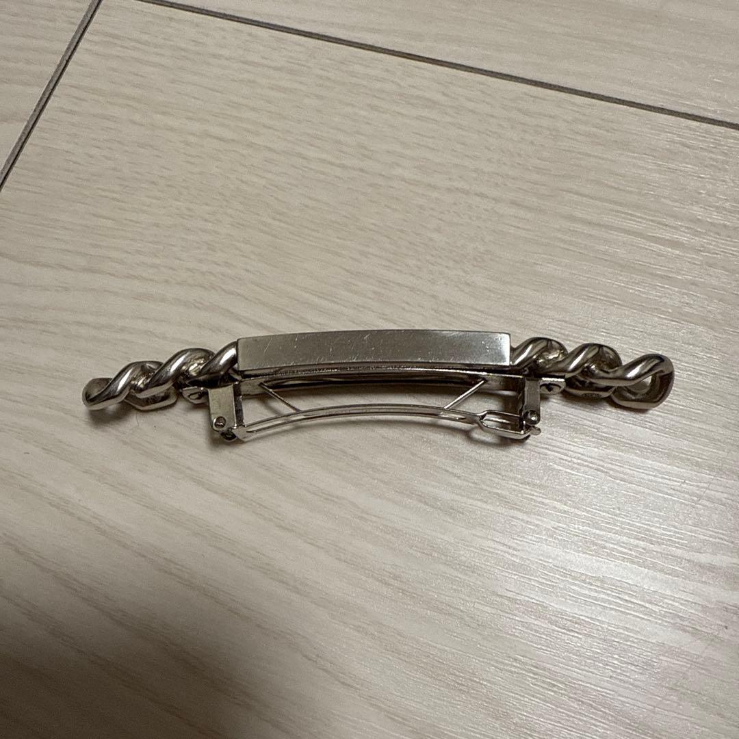 CHANEL バレッタ レア　髪留め シャネルロゴ ヘアクリップ シルバー