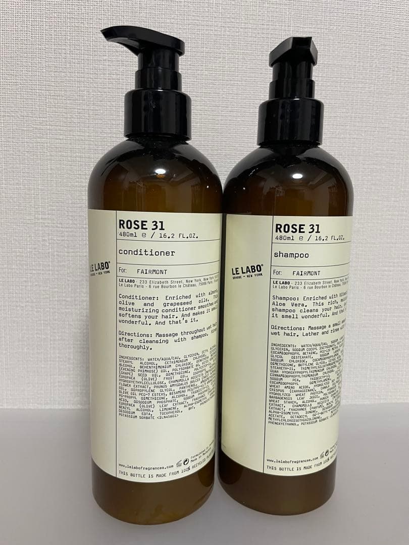 AkoLE LABO ROSE 31 シャンプーコンディショナー480ml