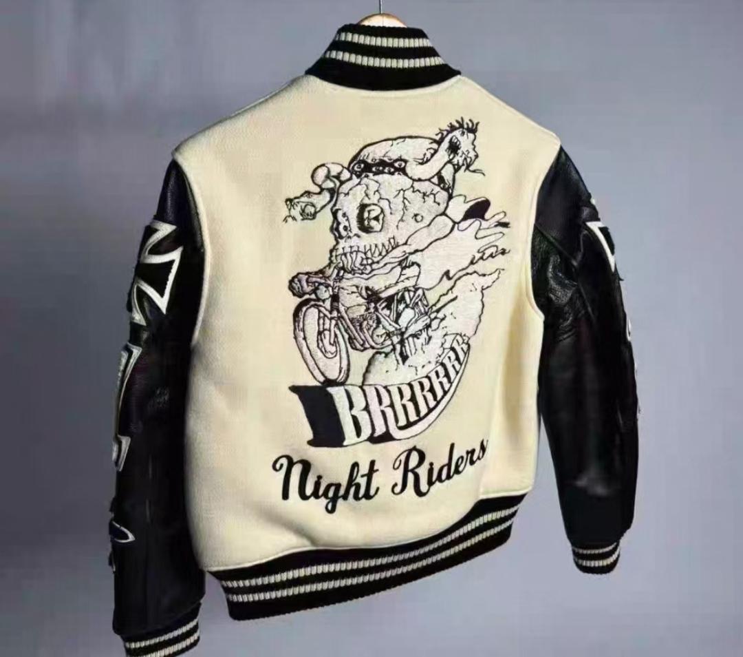 WHITESVILLE 定番 刺繍スタジャン サイズ42