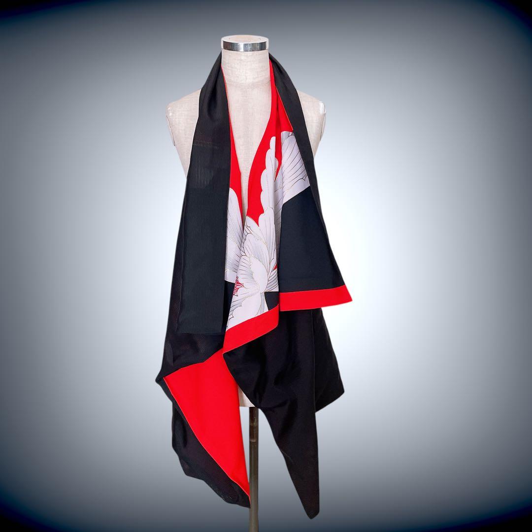 スクエア変型ジレ 着物リメイク リバーシブル フリーサイズ J71226