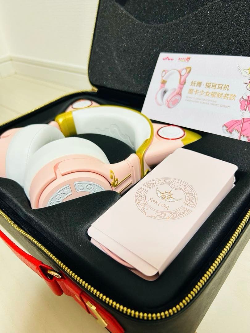 中国限定 yowu カードキャプターさくら 公式グッズ 猫耳ヘッドホン