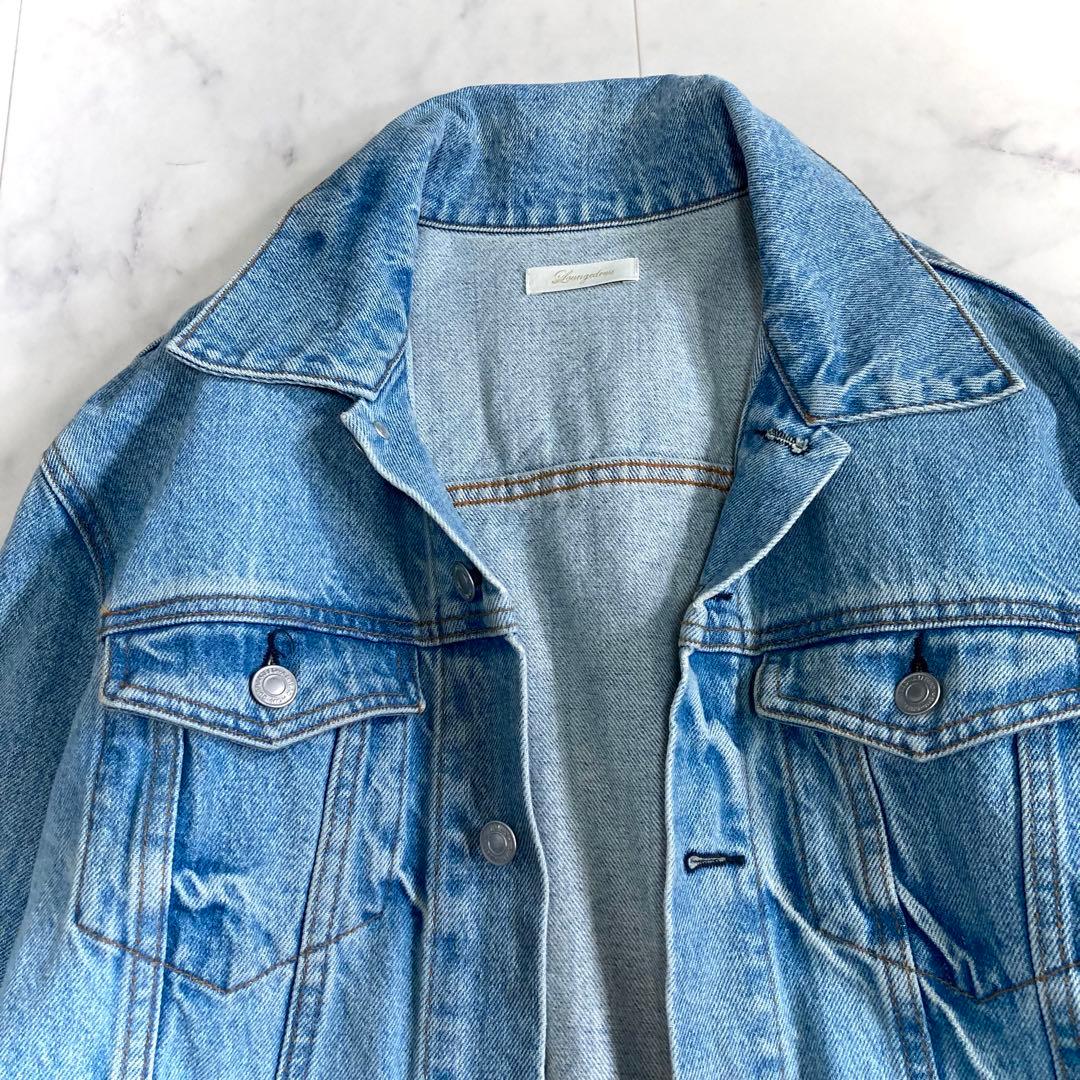 ラウンジドレス 23SS デニムジャケット オーバーサイズ ライトブルー