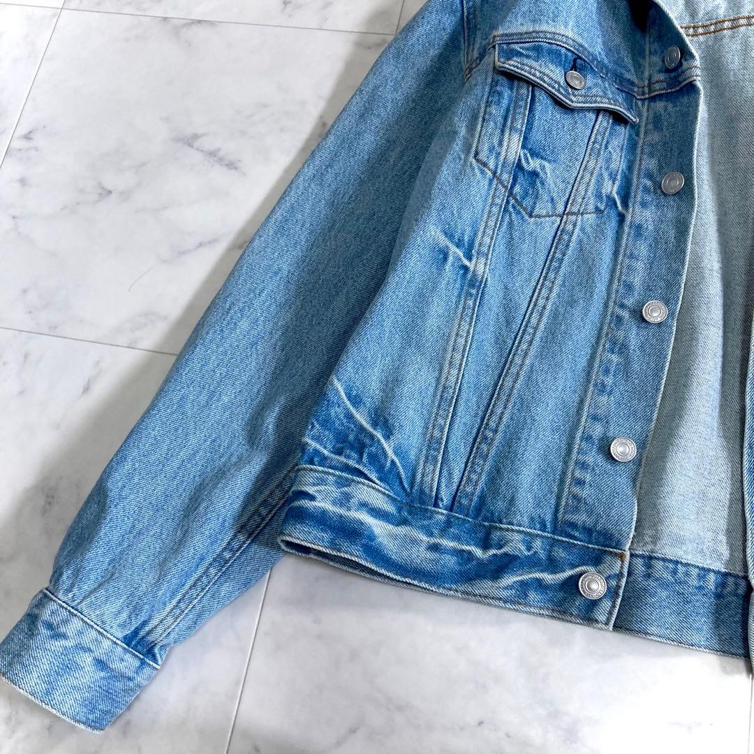ラウンジドレス 23SS デニムジャケット オーバーサイズ ライトブルー