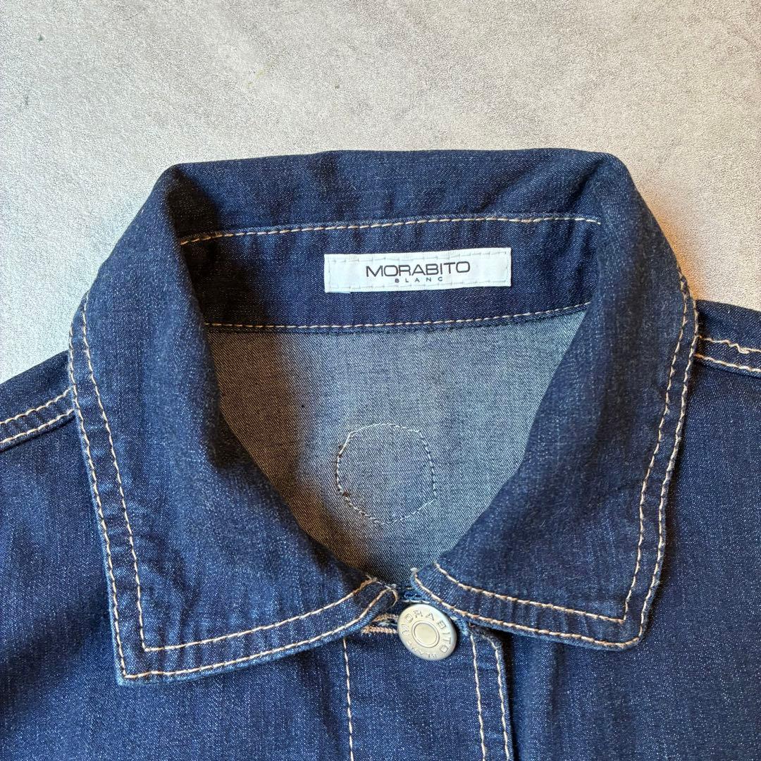 MORABITO BLANC モラビトブラン ストレッチデニムジャケット38