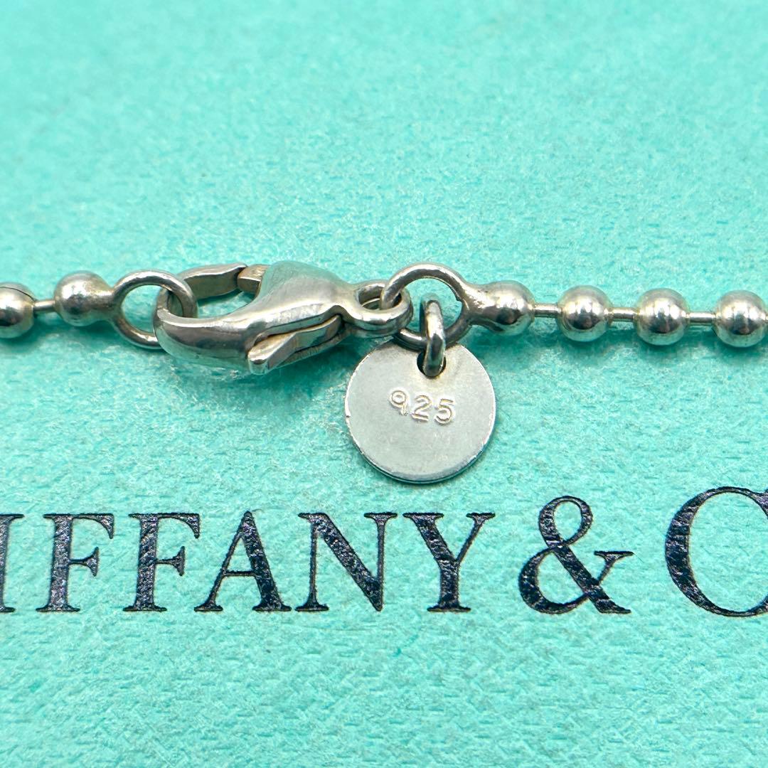 美品　ティファニー　ロング　ボールチェーン　ネックレス　シルバー　約88cm