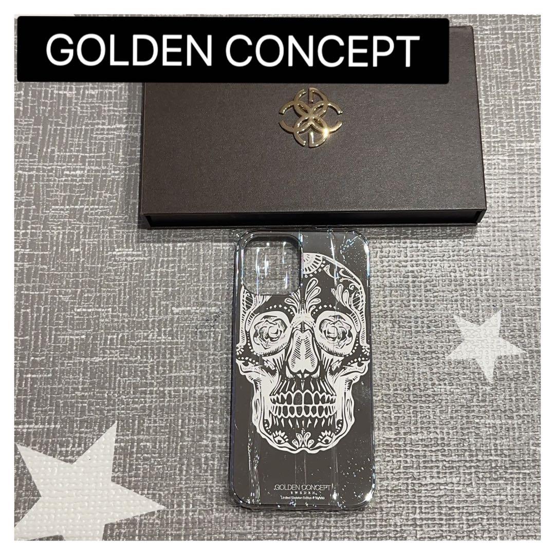 限定 ゴールデンコンセプト iPhone12pro max ケース ドクロ