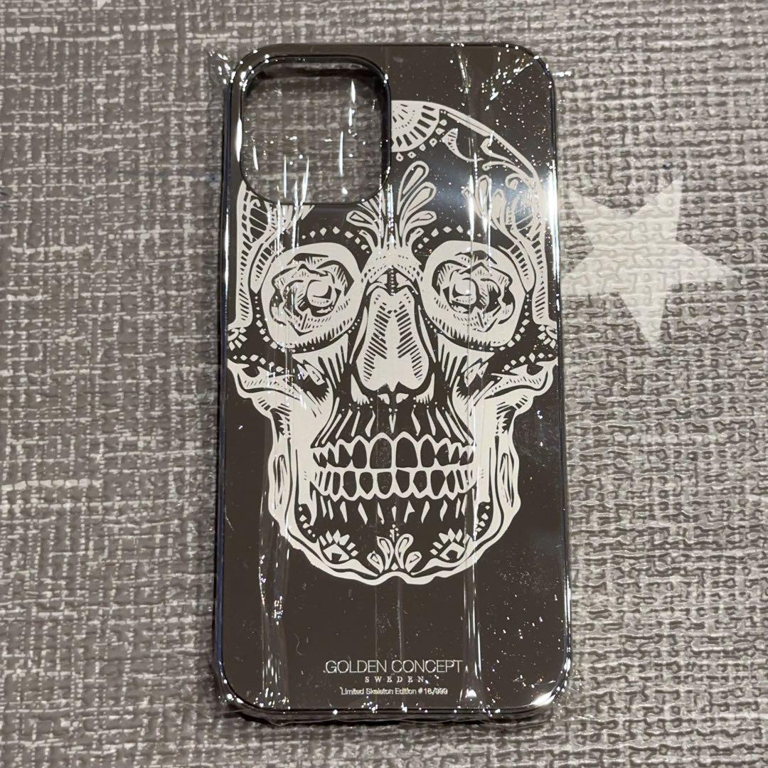 限定 ゴールデンコンセプト iPhone12pro max ケース ドクロ