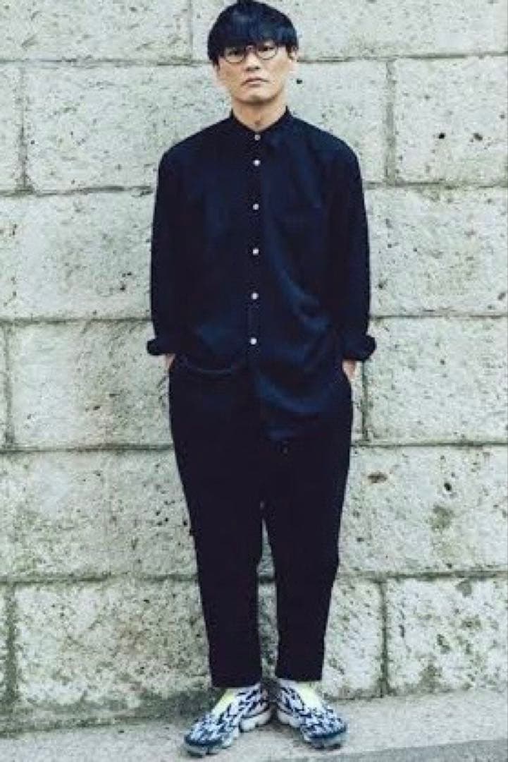 廃盤 コムデギャルソンオムプリュス ポリエステル 縮絨1タックS AD 2019