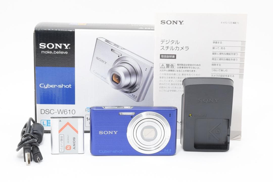 【美品】SONY Cyber-shot DSC-W610 ブルー　動作確認済